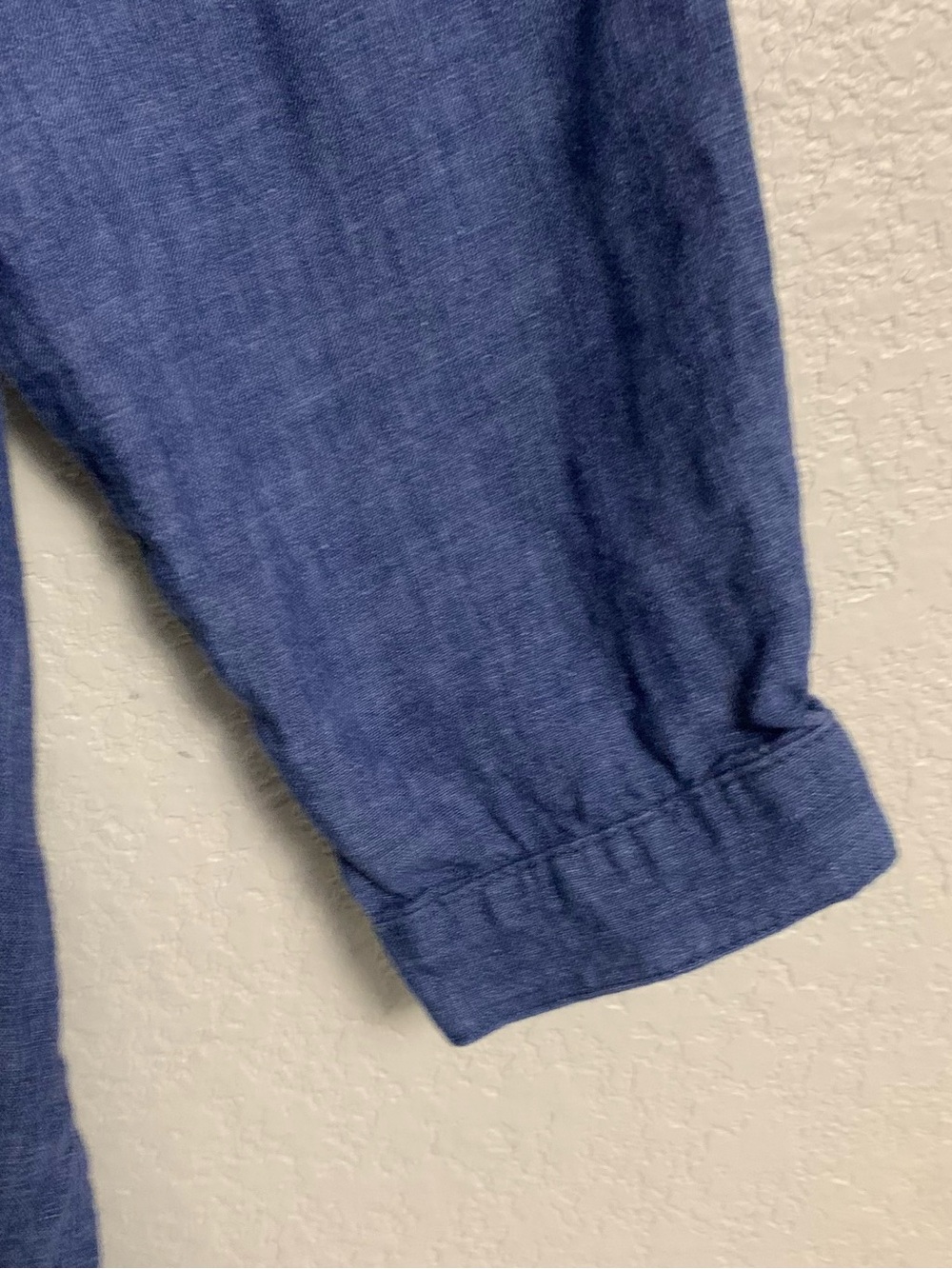 Eileen Fisher Linen Shirt Top Womens 1X Organic Linen Delave Classic Collar Blue - Picture 7 of 16